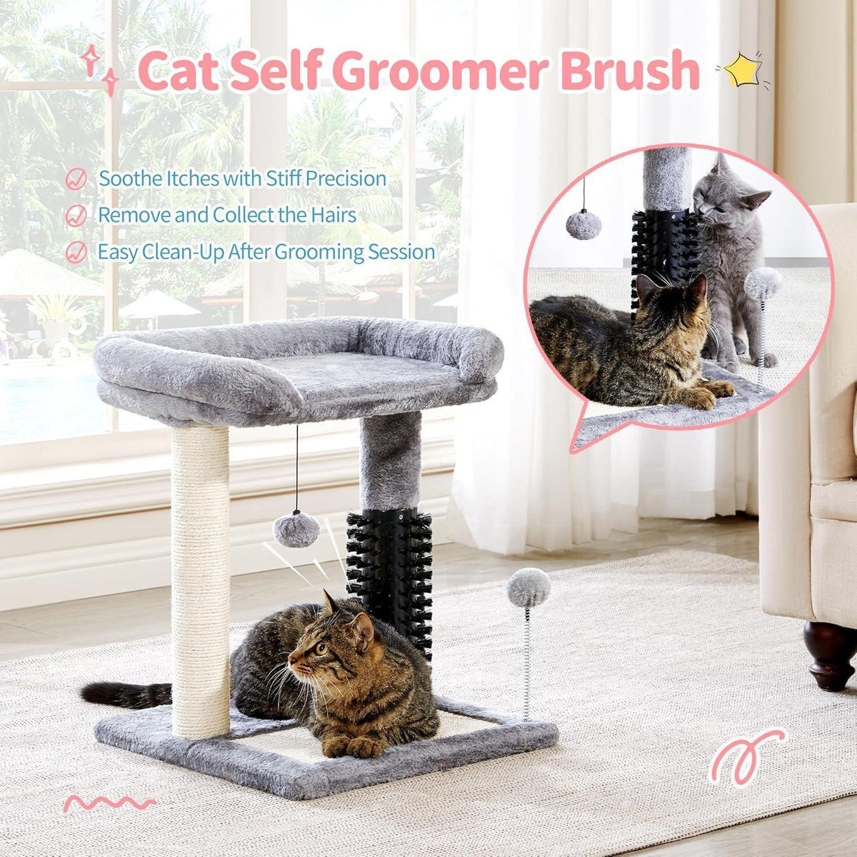 Compact 4-in-1 Cat Tree