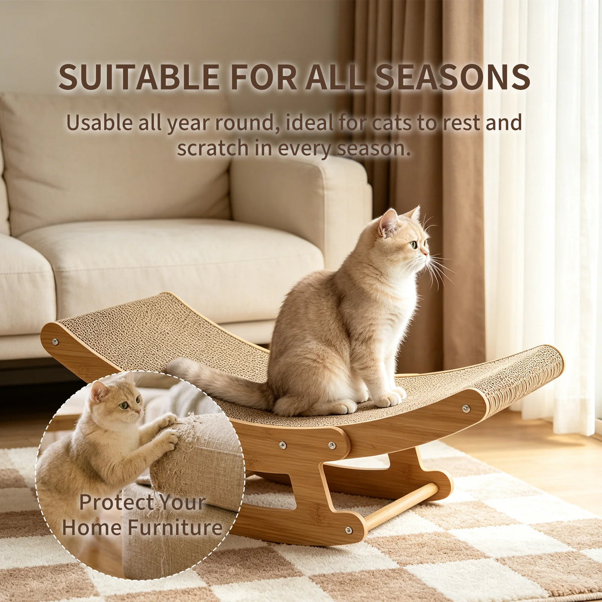 Rocking Scratcher Lounge for Cats
