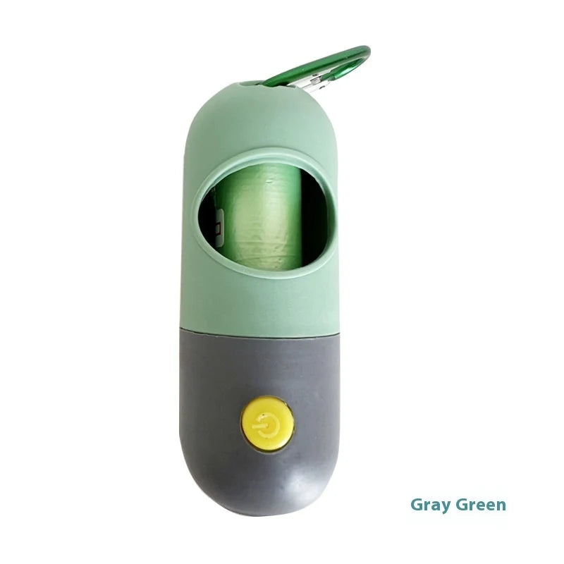 Poop Bag Holder with LED Light