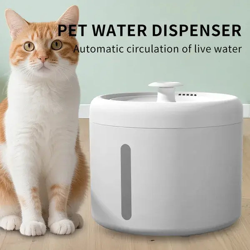 Quiet Flow Cat Water Fountain, 2.5L