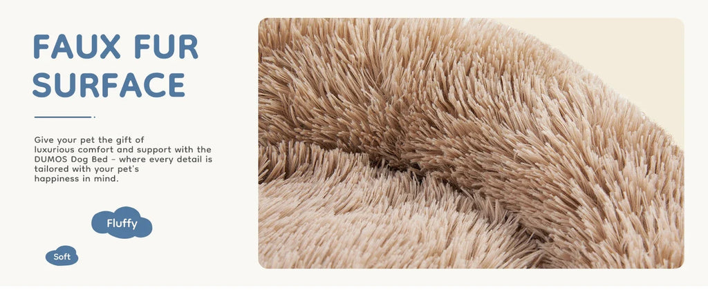 Fluffy Donut Dog Bed, Washable
