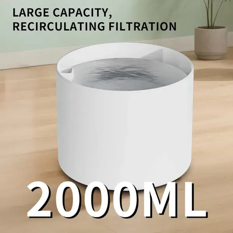 Quiet Flow Cat Water Fountain, 2.5L