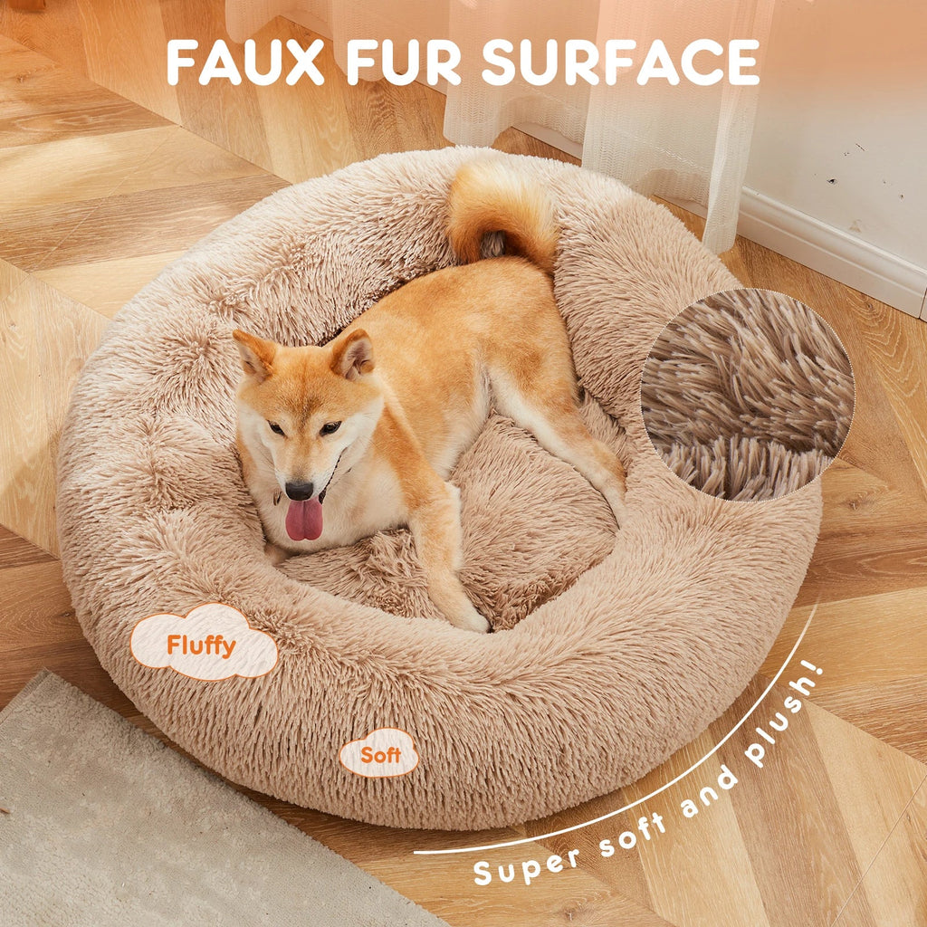 Fluffy Donut Dog Bed, Washable