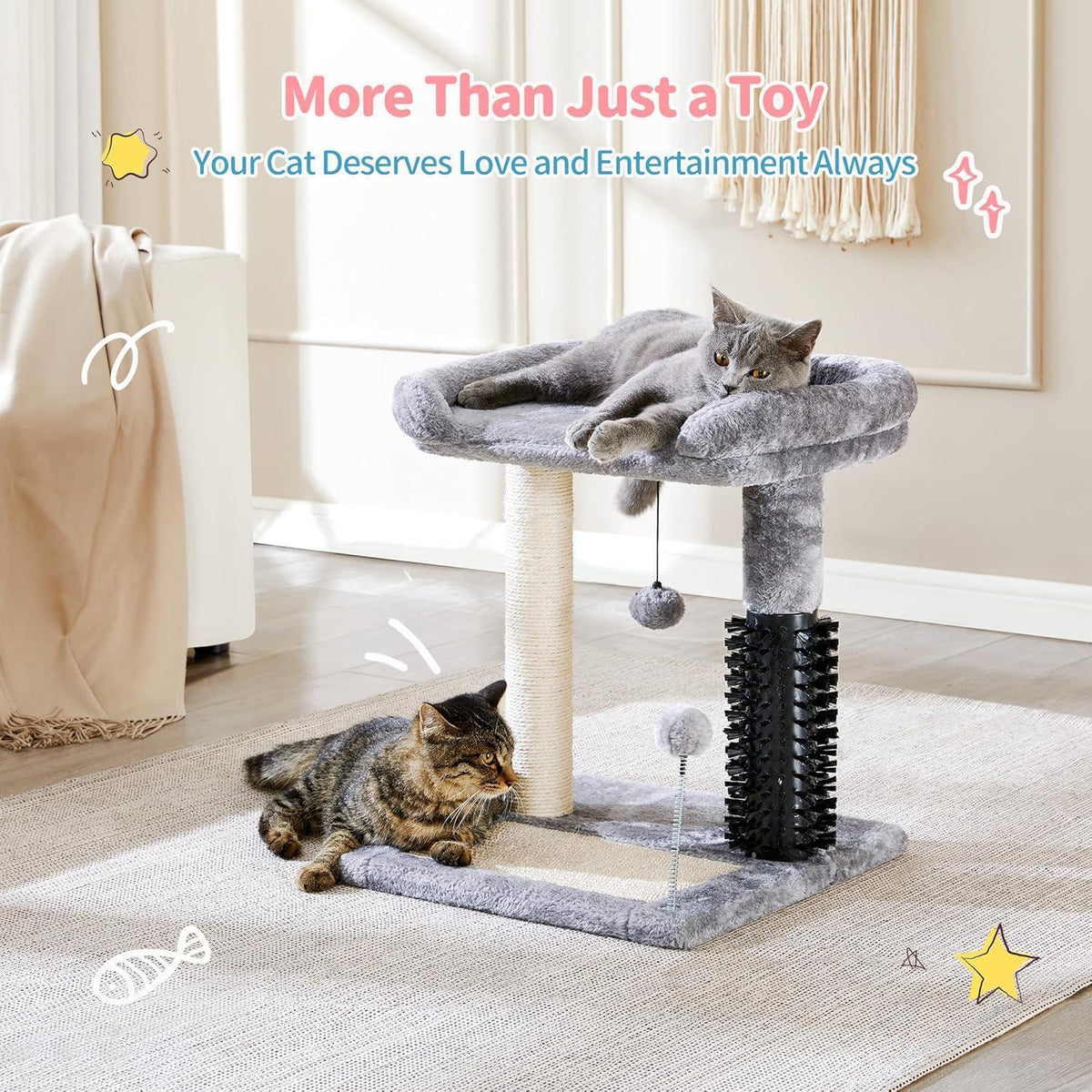 Compact 4-in-1 Cat Tree