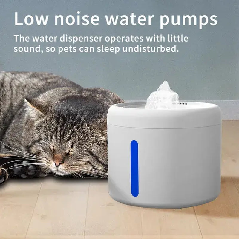 Quiet Flow Cat Water Fountain, 2.5L