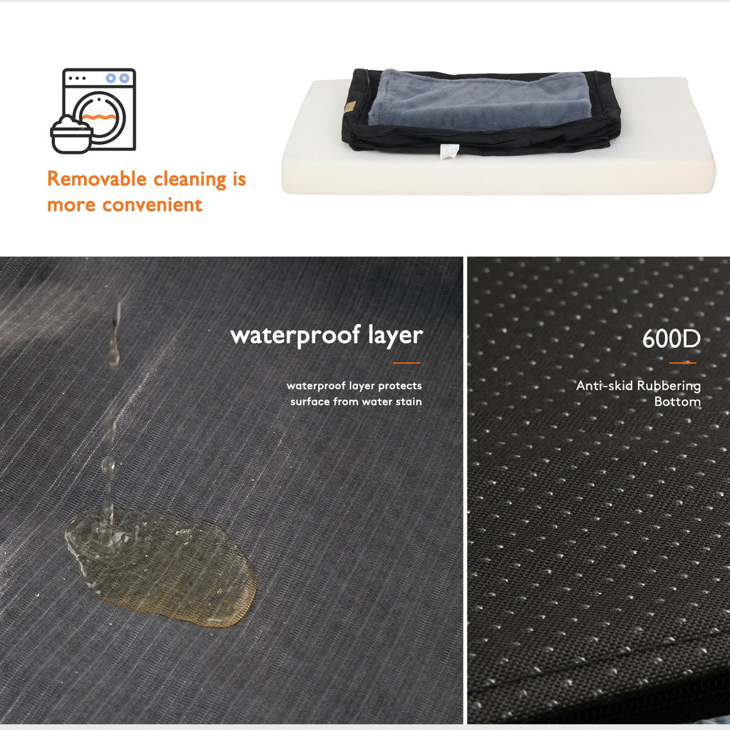 Orthopedic Foam Dog Bed with Washable Cover