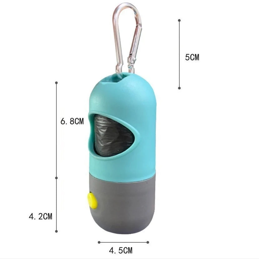 Poop Bag Holder with LED Light