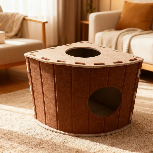 Felt Cat Cave Bed