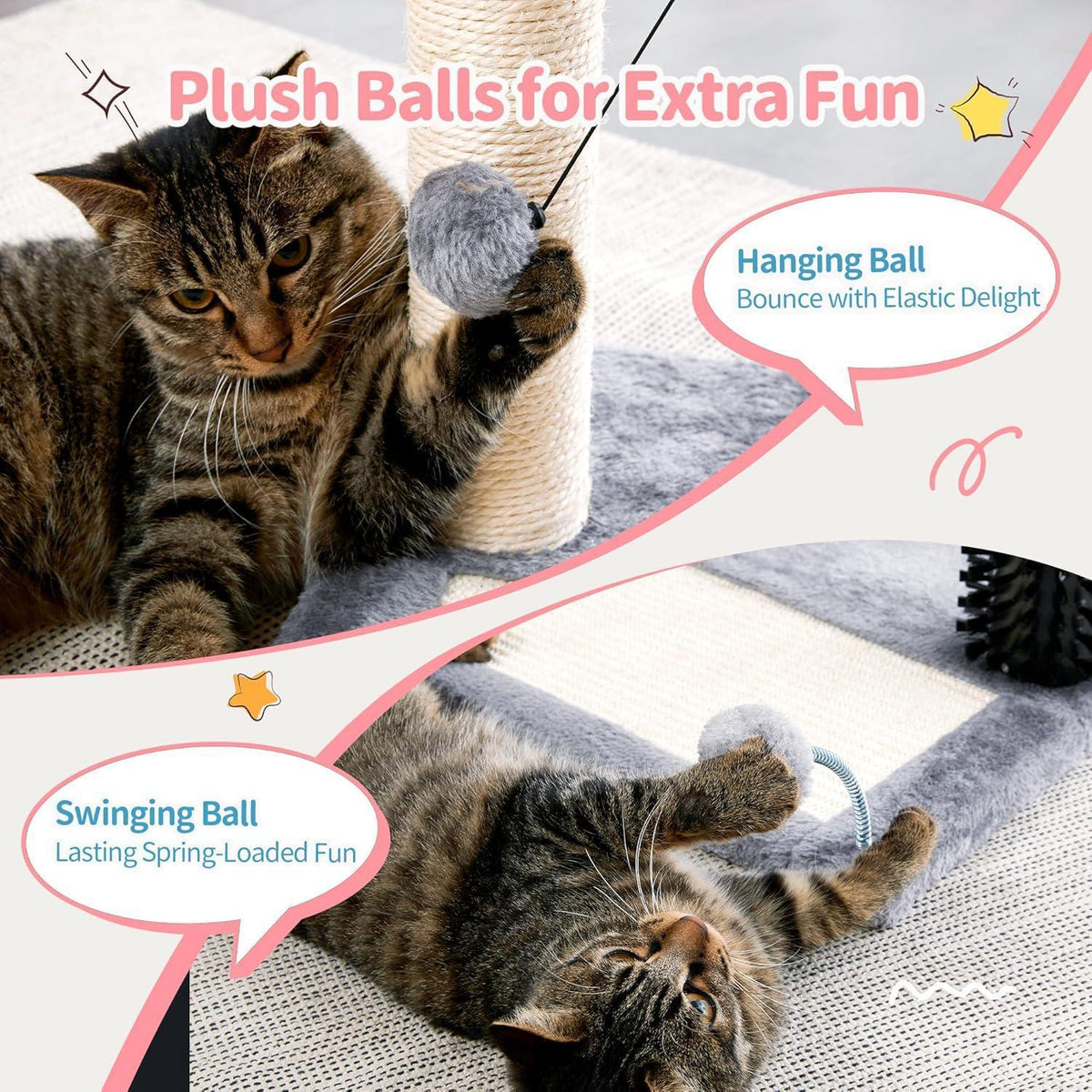 Compact 4-in-1 Cat Tree