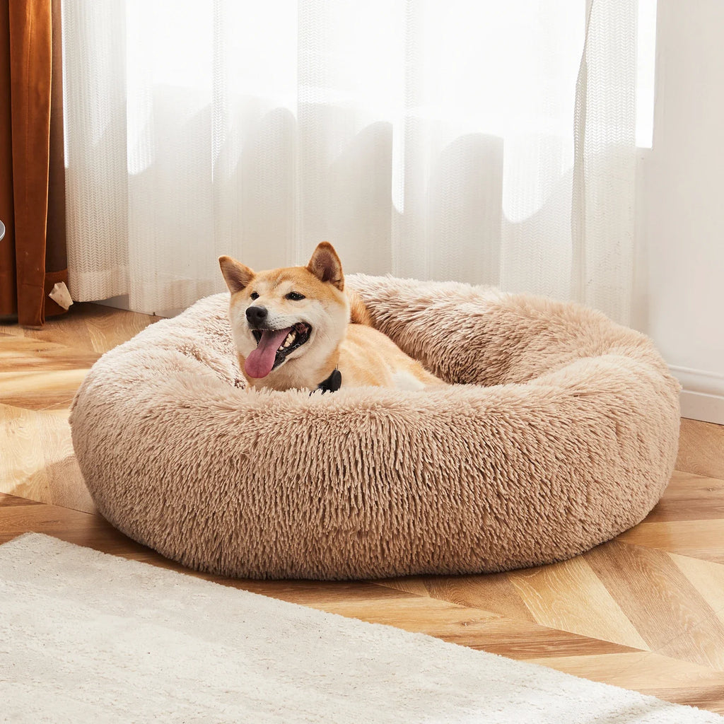 Fluffy Donut Dog Bed, Washable