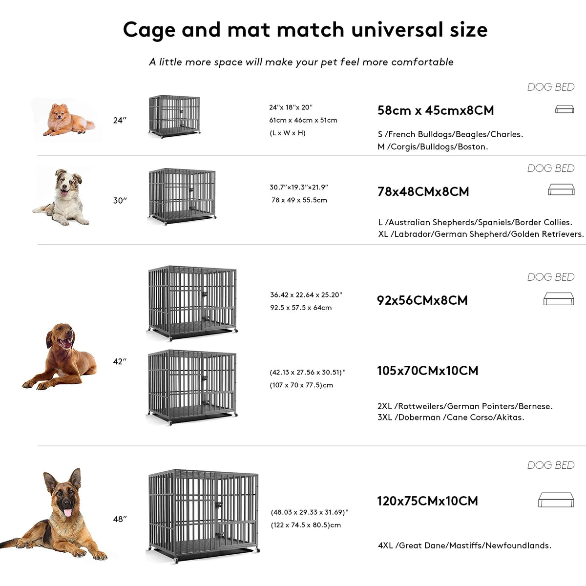 Orthopedic Foam Dog Bed with Washable Cover