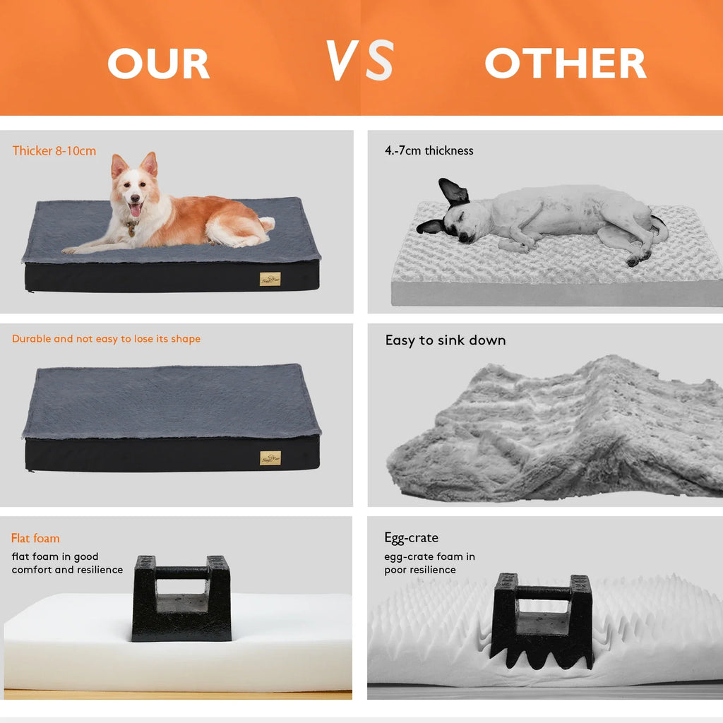 Orthopedic Foam Dog Bed with Washable Cover
